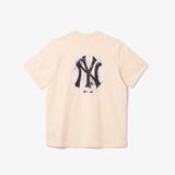  2090 - HÀNG CHÍNH HÃNG - ÁO THUN NEW ERA  - NY VẨY SƠN - PAINTED T-SHIRT PEARLED IVORY SS24 - TRẮNG- CODE: 14179143 