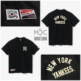  0695 - HÀNG CHÍNH HÃNG -  ÁO THUN NEW ERA - NEW YORK CHỮ TAN ĐEN - *BLACK* - Code: 13086578 
