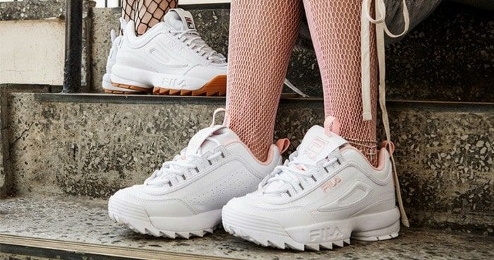 0023 - HÀNG CHÍNH HÃNG - GIÀY FILA DISRUPTOR CÁ MẬP - *WHITE/PINK* - 2 –  MỘC SHOES