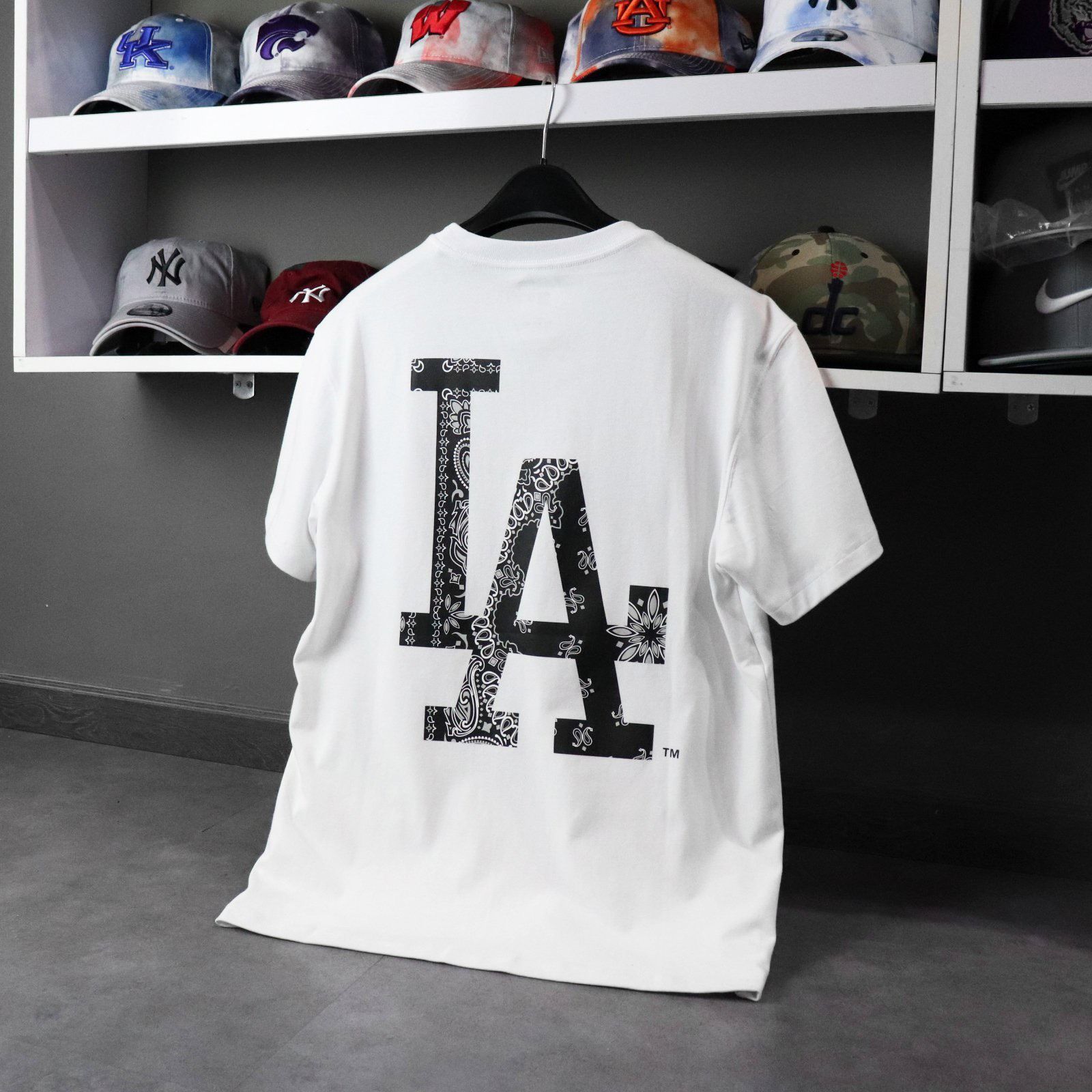  0727 - HÀNG CHÍNH HÃNG - ÁO THUN NEW ERA - LA PAILEYS TRẮNG - *WHITE* - Code: 12715360 