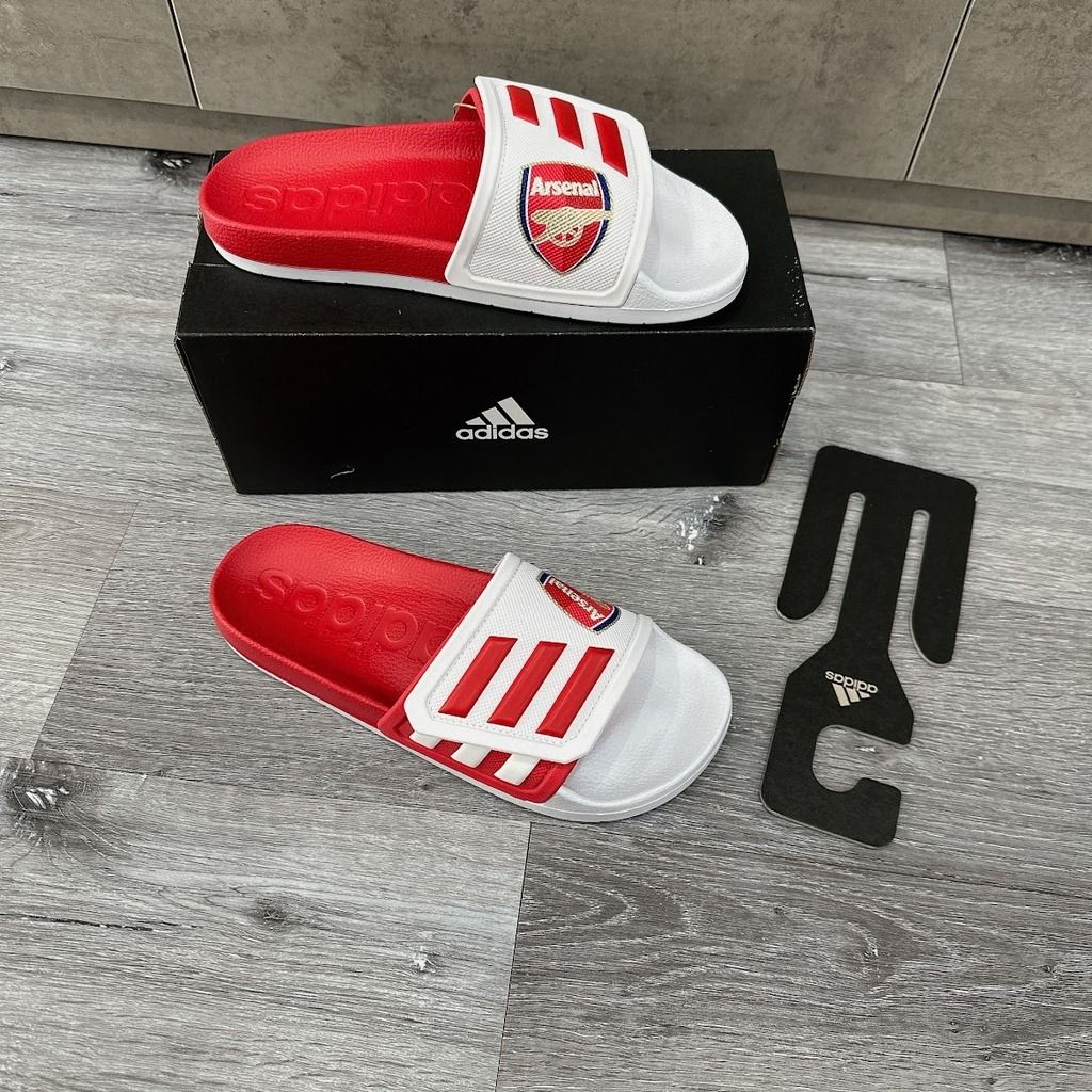  1091 - HÀNG CHÍNH HÃNG - DÉP ADIDAS TND - TRẮNG & ĐỎ - ARSENAL - CODE: GZ5936 