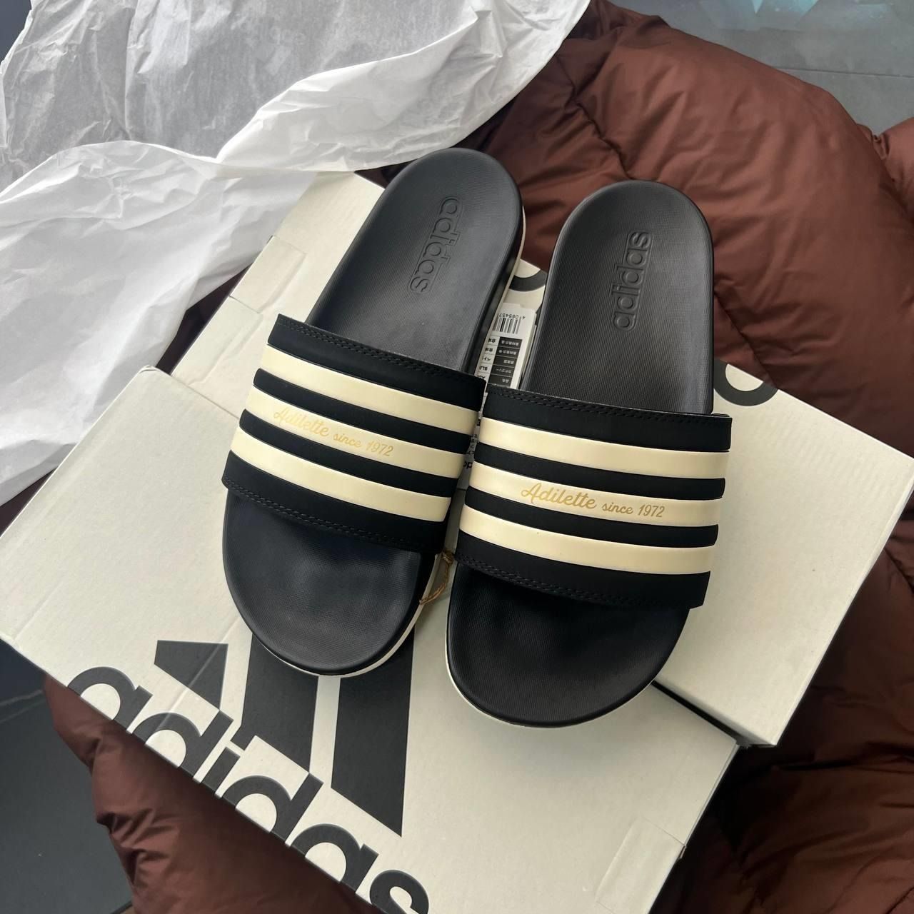  1721 - HÀNG CHÍNH HÃNG - DÉP ADIDAS CLOUDFOAM COMFORT - RETRO 1927 - 