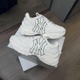  0034 - HÀNG CHÍNH HÃNG - GIÀY MLB BIG BALL CHUNKY NEW YORK - NY Trắng  - *WHITE BLACK* - 2025** - Code: 32SHC1911 50I 