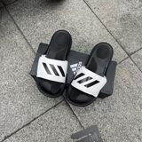  1739 - HÀNG CHÍNH HÃNG - DÉP ADIDAS ALPHABOUCE SLIDE - Đen Full / Quai trắng - *BLACK/Quai WHITE* - 2024** - Code:FZ0388 