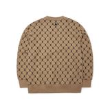  0429 - HÀNG CHÍNH HÃNG - ÁO Sweater MLB Monogram Diamond All Over Over Fit Sweatshirt Boston Red Sox  *Brown* - Code: 3AMTM0314-43BGD 