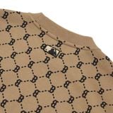  0429 - HÀNG CHÍNH HÃNG - ÁO Sweater MLB Monogram Diamond All Over Over Fit Sweatshirt Boston Red Sox  *Brown* - Code: 3AMTM0314-43BGD 