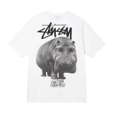  1143 - HÀNG CHÍNH HÃNG - ÁO THUN STUSSY -  STUSSY BIG HIPPO - WHITE 