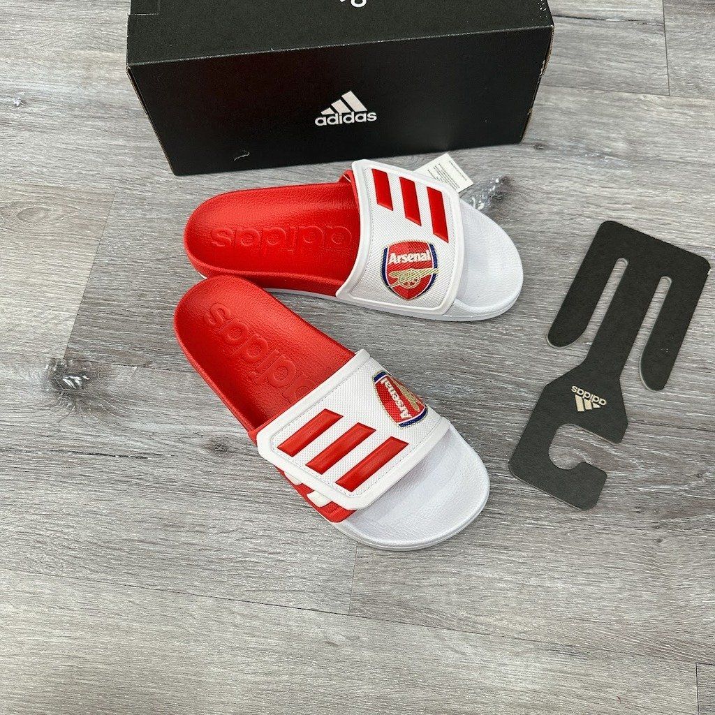  1091 - HÀNG CHÍNH HÃNG - DÉP ADIDAS TND - TRẮNG & ĐỎ - ARSENAL - CODE: GZ5936 