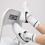  0109 - HÀNG CHÍNH HÃNG - GIÀY NIKE AIR FORCE 1 TRẮNG - SWOOSH ĐEN  - *WHITE/BLACK LOGO* - 2021** - Code: CT2302-100 