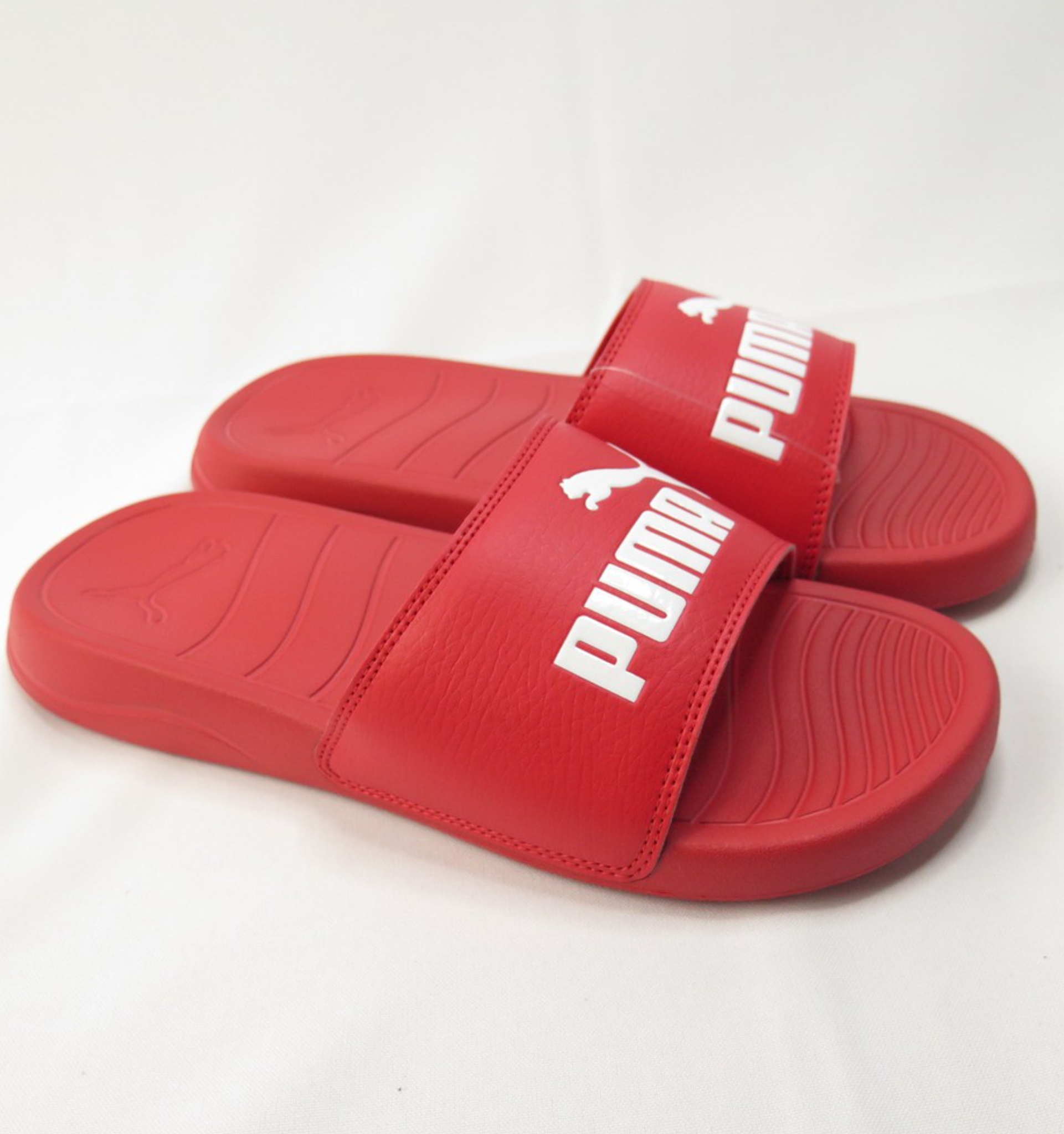  0145 - HÀNG CHÍNH HÃNG - DÉP PUMA POPCAT 2021 ĐỎ - *RED/WHITE LOGO* - 2021** - Code: 372279-04 