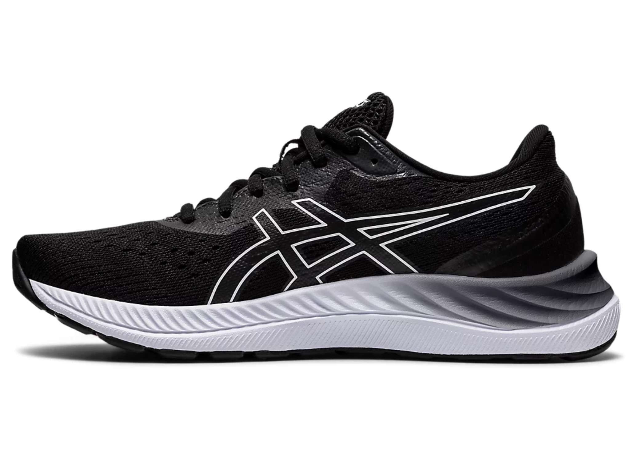  0155 - HÀNG CHÍNH HÃNG - GIÀY ASICS EXCITE 8 - *ĐEN SỌC TRẮNG* - 2021** - Code: CQ2337 