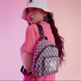  0332 - HÀNG CHÍNH HÃNG - TÚI BALO MINI CHỮ NHẬT MLB Jacquard Cross Bag New York Yankees MONOGRAM - *DENIM* - 2021** - Code: 32BG22011-50L 