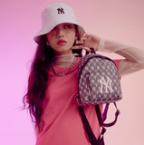  0332 - HÀNG CHÍNH HÃNG - TÚI BALO MINI CHỮ NHẬT MLB Jacquard Cross Bag New York Yankees MONOGRAM - *DENIM* - 2021** - Code: 32BG22011-50L 