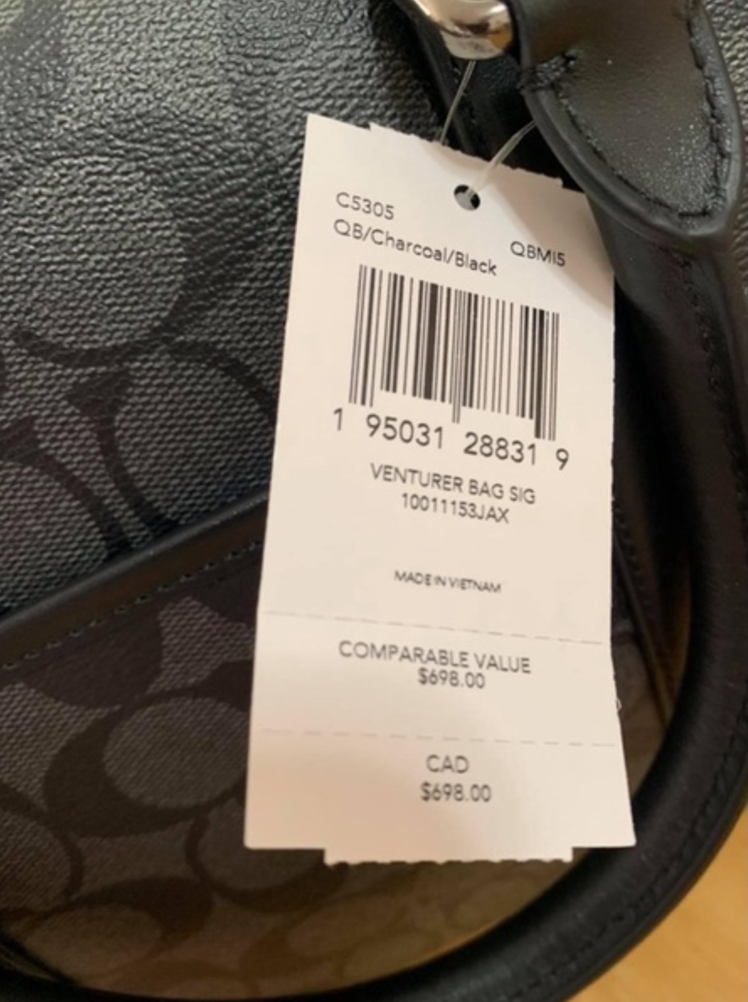  0337 - HÀNG CHÍNH HÃNG - TÚI TRỐNG COACH VENTURER BAG IN SIGNATURE CANVAS  - *BEST SELLER * - 2023** - Code: C5305 COACH 