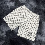  2118 - HÀNG CHÍNH HÃNG - Quần Short MLB Monogram Nỉ - TRẮNG - *WHITE* - SALE 