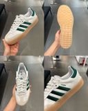  2563 - HÀNG CHÍNH HÃNG - GIÀY ADIDAS SAMBA WHITE/ GREEN *ĐẾ GUM - CODE: ID0440 