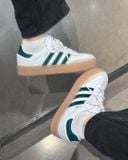  2563 - HÀNG CHÍNH HÃNG - GIÀY ADIDAS SAMBA WHITE/ GREEN *ĐẾ GUM - CODE: ID0440 