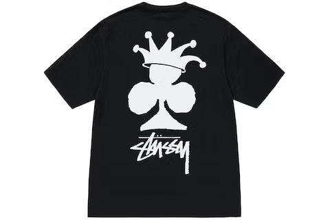  1138 - HÀNG CHÍNH HÃNG - ÁO THUN STUSSY -  STUSSY CLUB CROWN - BLACK 