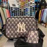  0333 - HÀNG CHÍNH HÃNG - TÚI ĐEO CHÉO MLB Jacquard Cross Bag New York Yankees MONOGRAM - *LIGHTING* - 2023** - Code: 32BGDC011-50L 