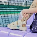  1069 - HÀNG CHÍNH HÃNG - GIÀY SANDAL KID - MLB Chunky Sandals New York Yankees - *TRẮNG* - Code :7ASDB0133-50WHS 