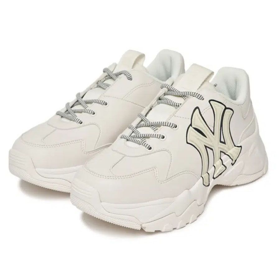  1106 - HÀNG CHÍNH HÃNG - GIÀY SNEAKER MLB BIG BALL CHUNKY -  A Classic 3D Logo New York Yankees - *TRẮNG* - Code: 3ASHCS12N-50WHS 