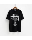  1129 - HÀNG CHÍNH HÃNG - ÁO THUN STUSSY -  STUSSY WORLD TOUR - BLACK 