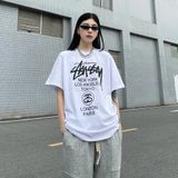  1128 - HÀNG CHÍNH HÃNG - ÁO THUN STUSSY -  STUSSY WORLD TOUR - WHITE 