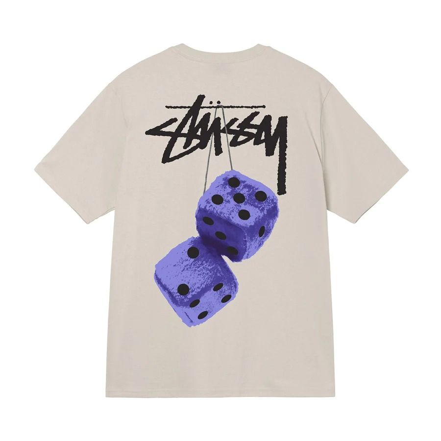  1136 - HÀNG CHÍNH HÃNG - ÁO THUN STUSSY -  STUSSY FUZZY DICE SMOKE 