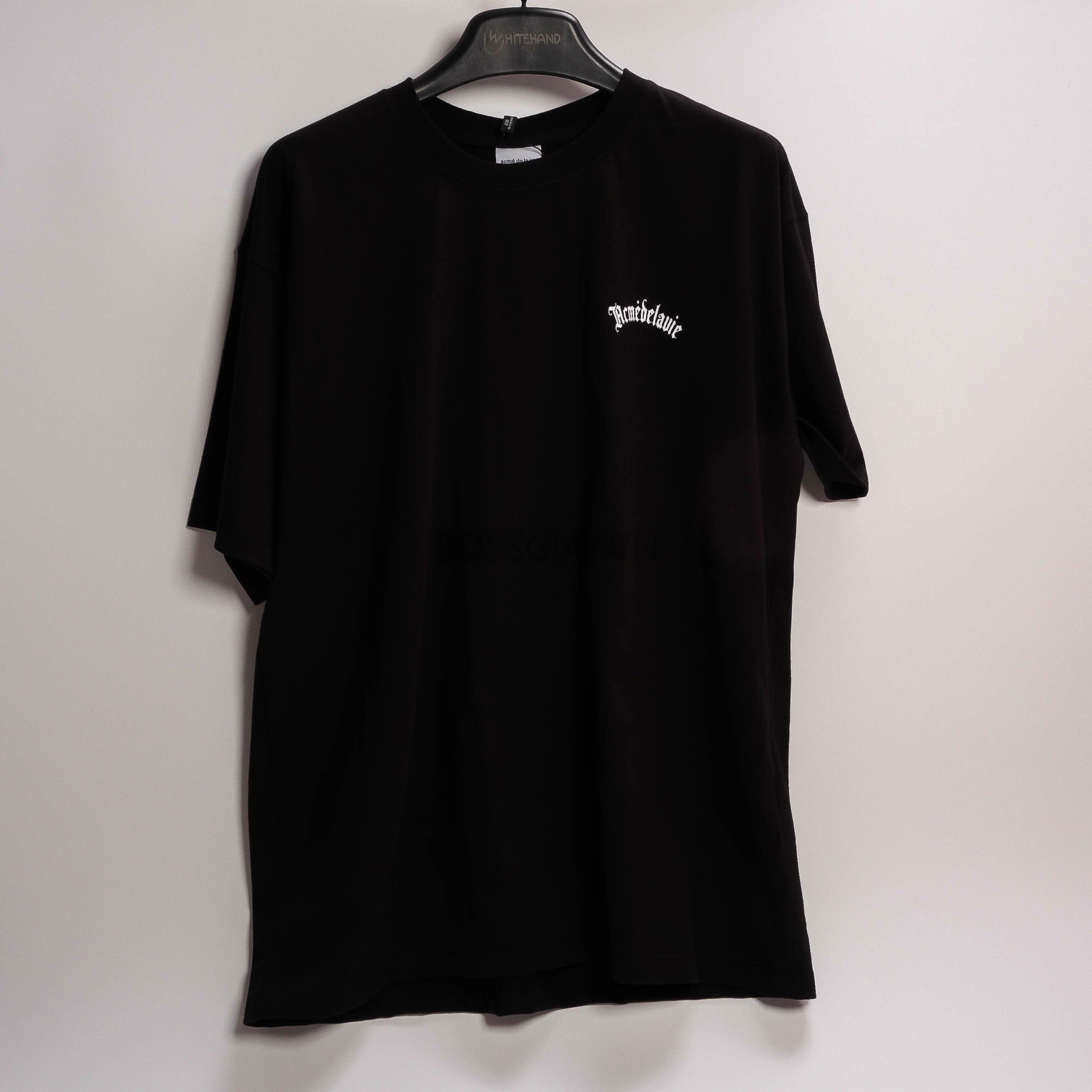  1149 - HÀNG CHÍNH HÃNG - ÁO PHÔNG  ADLV GOLD CHAIN ​​BEAR DOLL SHORT SLEEVE- ĐEN 