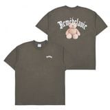  1150 - HÀNG CHÍNH HÃNG - ÁO PHÔNG ADLV GOLD CHAIN ​​BEAR DOLL SHORT SLEEVE  - RÊU 