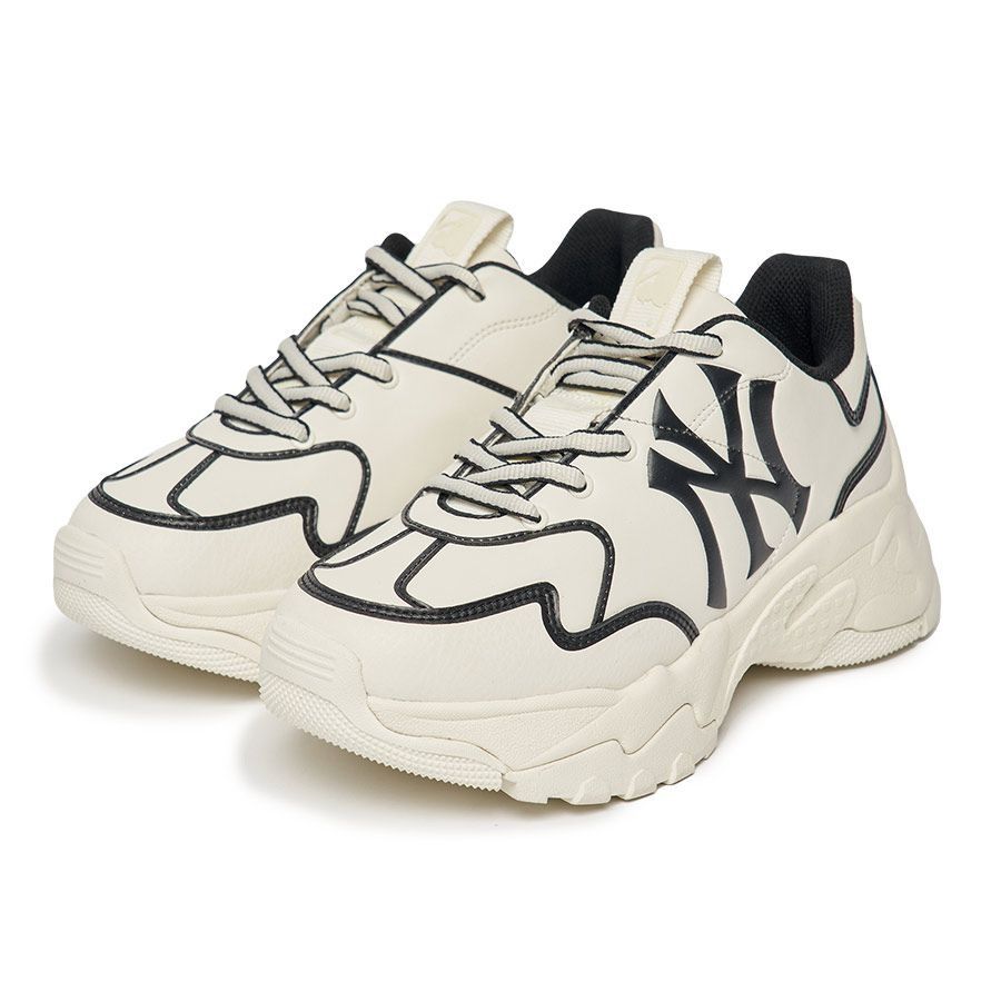  1164 - HÀNG CHÍNH HÃNG - GIÀY SNEAKER MLB BIG BALL CHUNKY - A Line New York Yankees  - *TRẮNG* - Code: 3ASHCLS2N-50BKS 