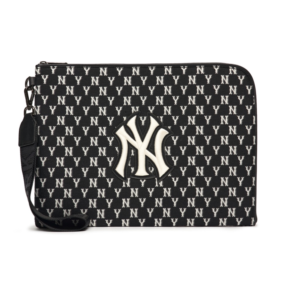  1547 - HÀNG CHÍNH HÃNG - TÚI MLB MONOGRAM DIGITAL DEVICE POUCH M NEW YORK YANKEES - 