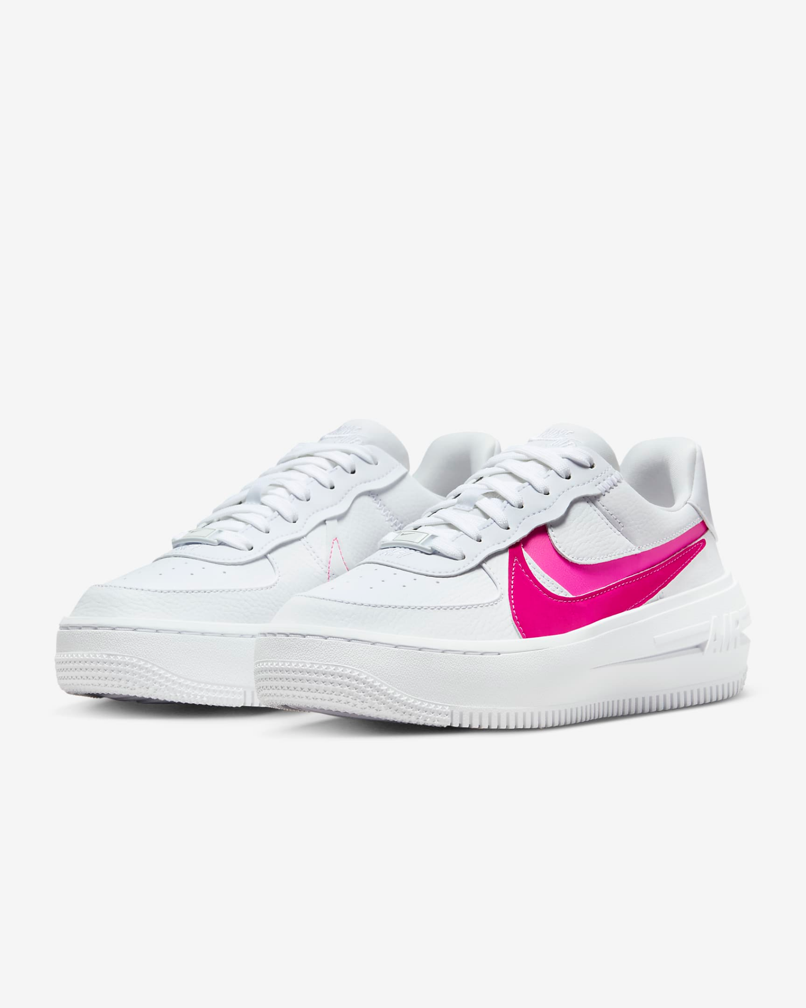  2158 - HÀNG CHÍNH HÃNG - GIÀY NIKE AIR FORCE ONE PLATFORM - WHITE/ FIREBERRY - CODE: FJ2986 100 