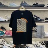  2202 - HÀNG CHÍNH HÃNG - ÁO THUN MLB - NY ORANGE LOGO - BLACK - CODE 3ATSM0443-50BKS 