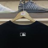  2202 - HÀNG CHÍNH HÃNG - ÁO THUN MLB - NY ORANGE LOGO - BLACK - CODE 3ATSM0443-50BKS 