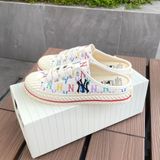  2349 - HÀNG CHÍNH HÃNG - GIÀY MULE ĐẠP GÓT - TRẮNG MULTICOLOR  - CODE 32SHSM111-50W 
