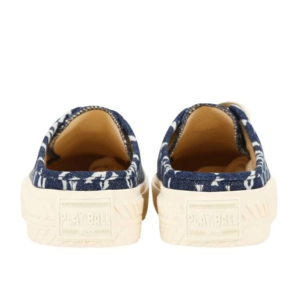  0244 - HÀNG CHÍNH HÃNG - GIÀY MULE ĐẠP GÓT - DENIM ĐẬM - CODE 32SHSD111-50N 