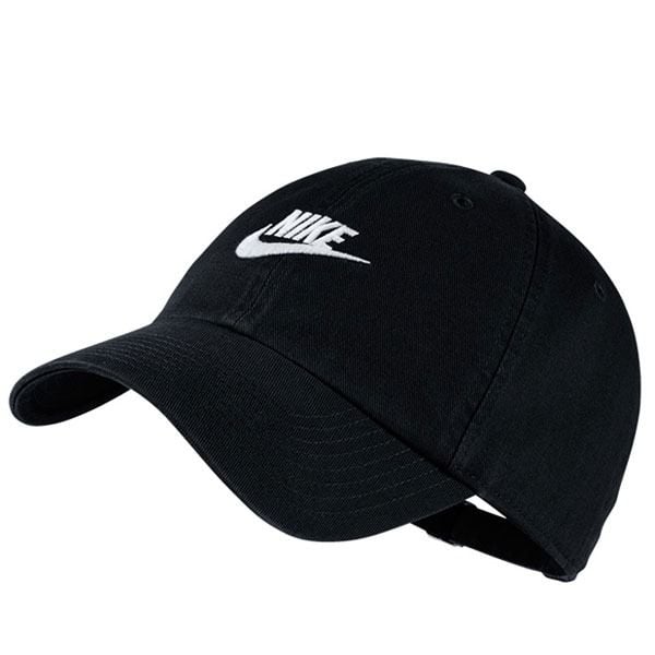  0410 - HÀNG CHÍNH HÃNG - MŨ - NÓN NIKE - LOGO/SWOOSH NIKE - TRẮNG ĐEN 