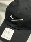  0280 - HÀNG CHÍNH HÃNG - MŨ - NÓN NIKE ĐEN - SWOOSH ĐEN VIỀN TRẮNG 