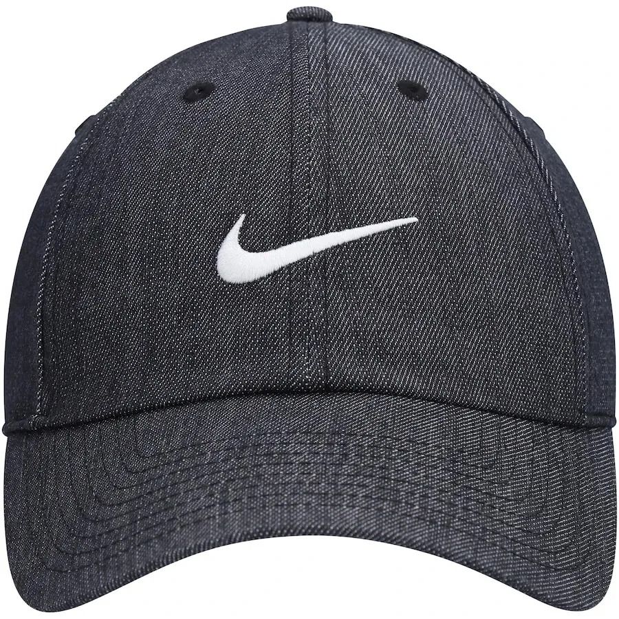  0054 - HÀNG CHÍNH HÃNG - MŨ - NÓN NIKE XÁM DENIM JEAN - SWOOSH TRẮNG - CODE DJ6220 010 