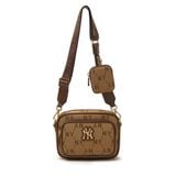  2453 - HÀNG CHÍNH HÃNG - TÚI MLB CROSS MLB MONOGRAM JQD NEW YORK YANKEES *SS24* - NÂU - CODE: 7ACRMDA4 50BGS 