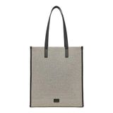  2493 - HÀNG CHÍNH HÃNG - Túi Tote MLB Basic Canvas Vertical - NY Yankees - Màu Xám Viền Đen - Code: 3AORM033N-50BKS 