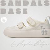  2506 - HÀNG CHÍNH HÃNG - GIÀY SANDAL MLB CHUNKY BASE LA DODGERS - IVORY - CODE: 3ASDCMB43-07IVS 