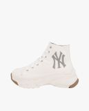  2542 - HÀNG CHÍNH HÃNG - GIÀY MLB CHUNKY HIGH - NY YANKEES - TRẮNG ĐẾ GUM - CODE: 32SHU1111 50I 