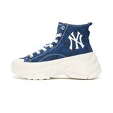  2543 - HÀNG CHÍNH HÃNG - GIÀY MLB CHUNKY HIGH - MONO NY YANKEES - DENIM XANH - CODE: 3ASHU311N-50BLD 