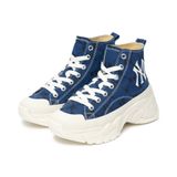  2543 - HÀNG CHÍNH HÃNG - GIÀY MLB CHUNKY HIGH - MONO NY YANKEES - DENIM XANH - CODE: 3ASHU311N-50BLD 