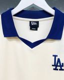  2605 - HÀNG CHÍNH HÃNG - ÁO THUN NEW ERA - POLO LOGO LA VIỀN XANH - KEM - CODE: 14113661 