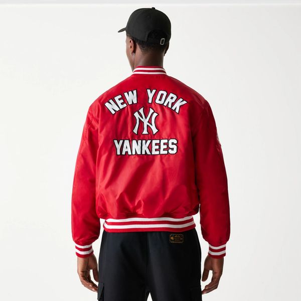  2608 - HÀNG CHÍNH HÃNG - ÁO KHOÁC BOMBER - NY YANKEES - ĐỎ - CODE: 14397946 
