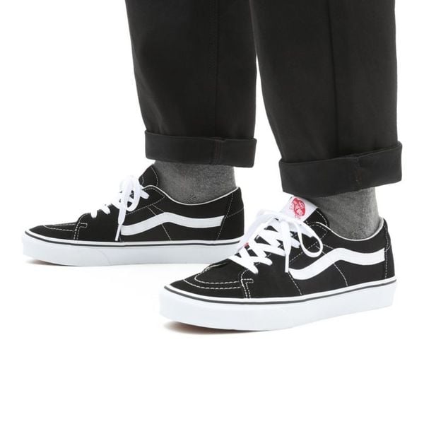  2623 - HÀNG CHÍNH HÃNG - GIÀY VANS OLD SKOOL - VIỀN TRẮNG - ĐEN/TRẮNG 