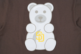  2147 - HÀNG CHÍNH HÃNG - ÁO THUN NEW ERA - SAN DIEGO PADRES BEAR WALNUT REGULAR SHORT SLEEVE - BROWN - CODE: 14148886 